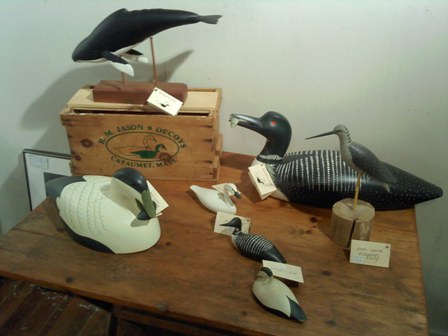 Artful Way Gallery - Richard Jason - carved brids and whale display - resized.jpg